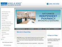 Tablet Screenshot of kingandkingllc.com